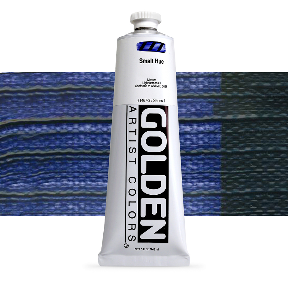 Golden : Heavy Body : Acrylic Paint : 148ml (5oz) : Smalt Hue