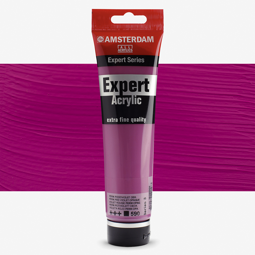 Royal Talens : Amsterdam Expert : Acrylic Paint : 150ml : S3 : Permanent Red ...