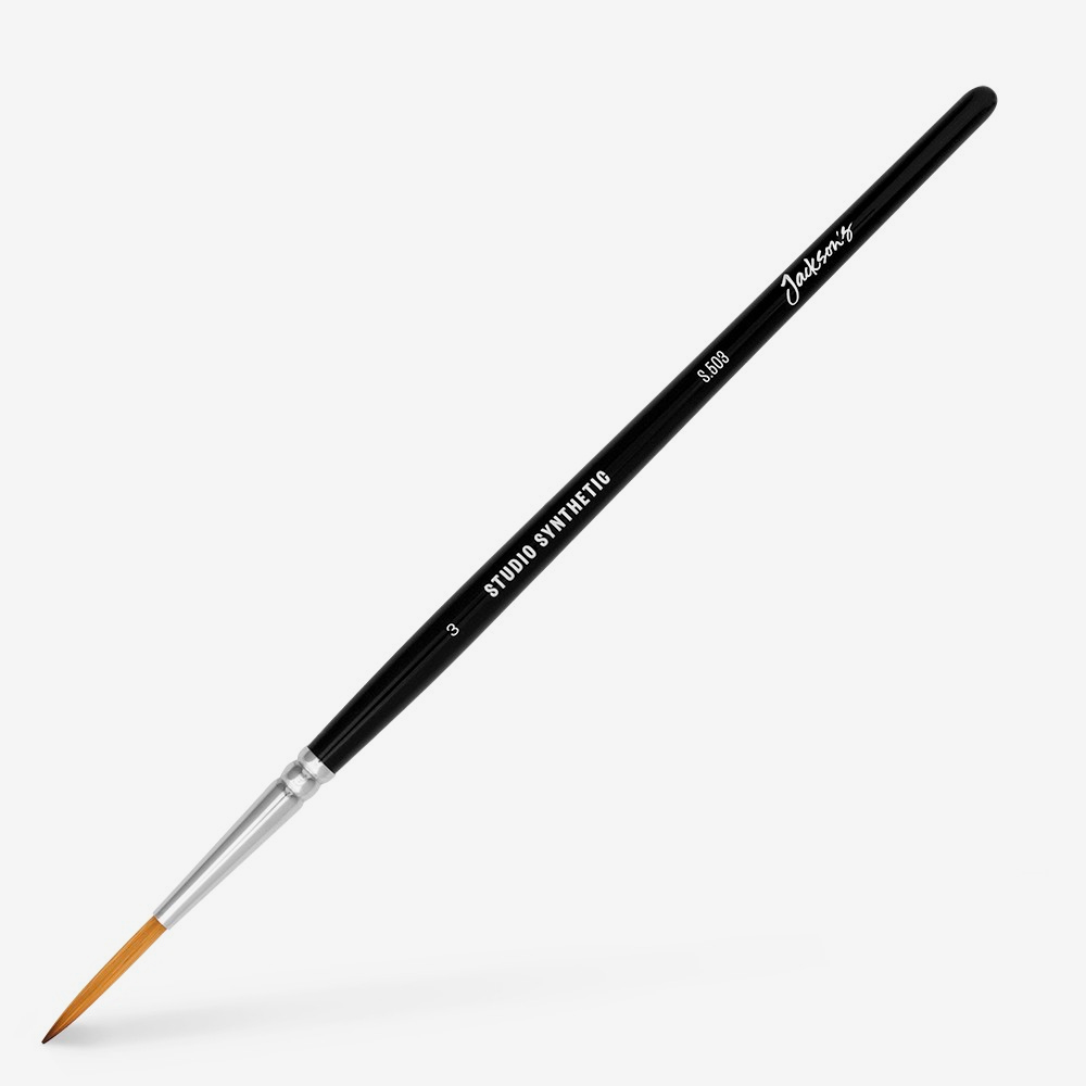 Jackson's : Studio Synthetic Watercolour Brush : Rigger : Size 3