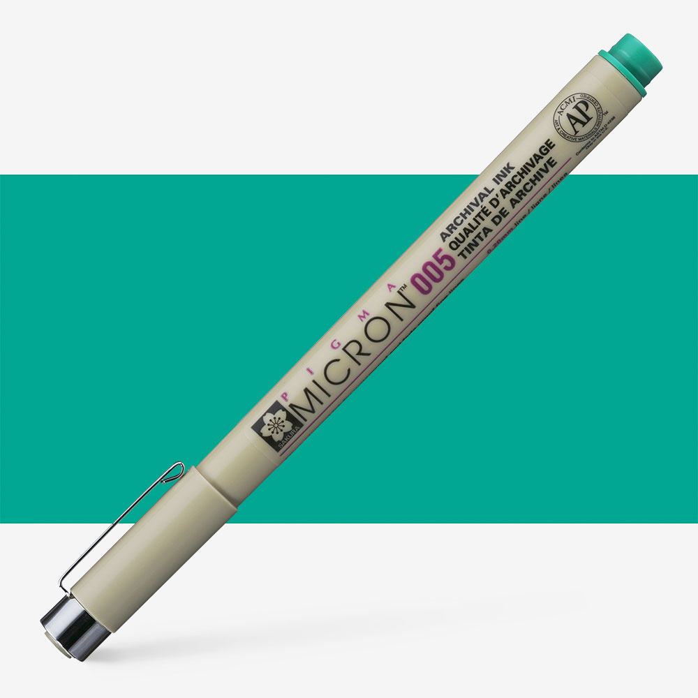 Sakura : Pigma : Micron Pen 005 : Green : 0.2 mm