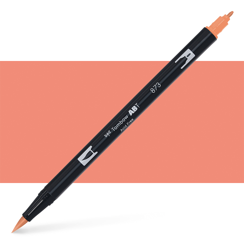 Tombow : Dual Tip Blendable Brush Pen : Coral