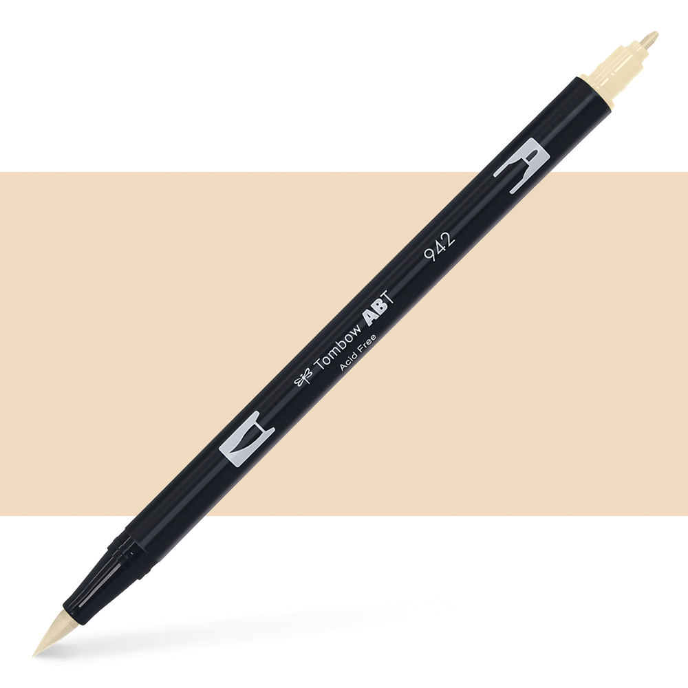 Tombow : Dual Tip Blendable Brush Pen : Tan
