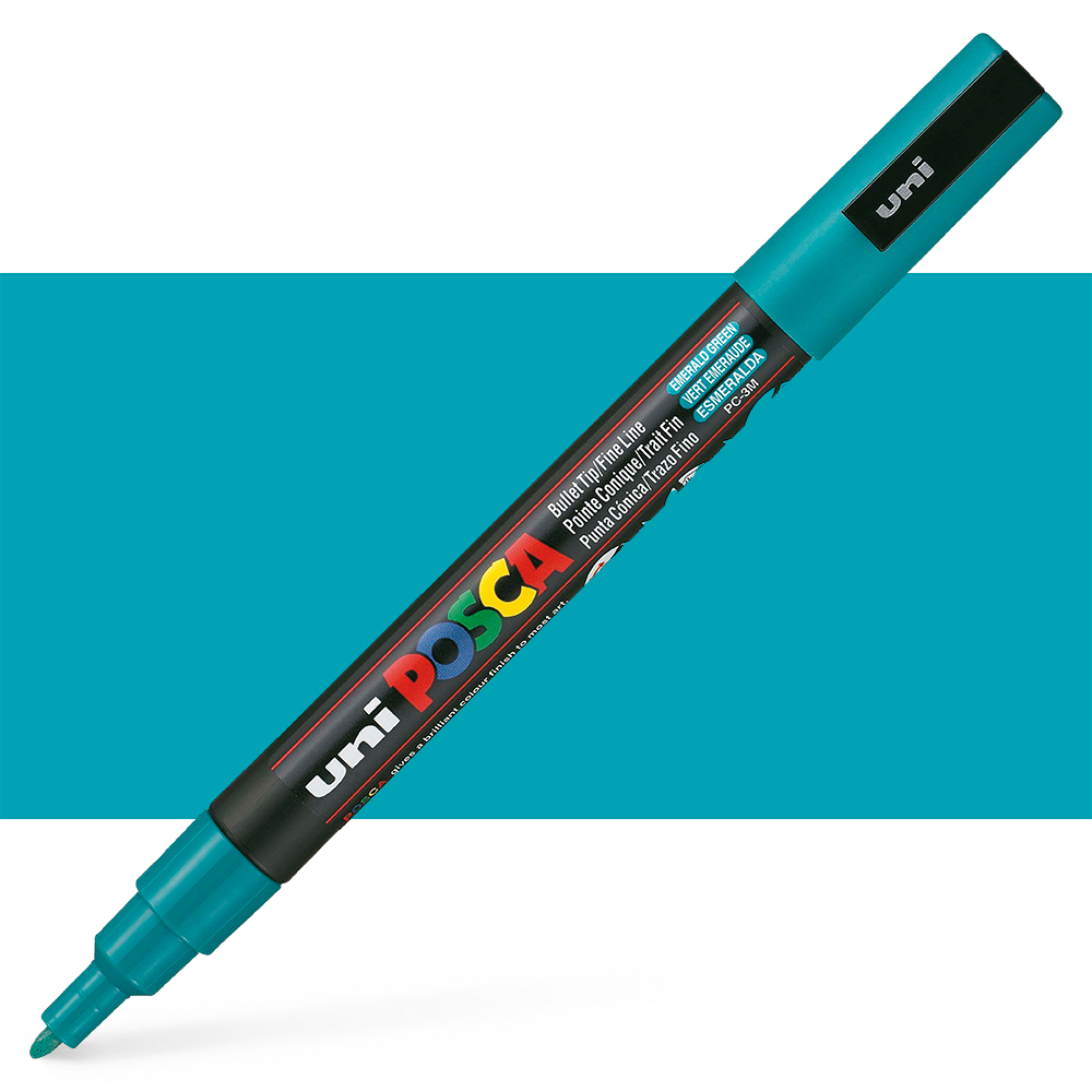 Uni Posca Marker PC-3M Fine Bullet Tip 0.9 - 1.3mm Emerald Green