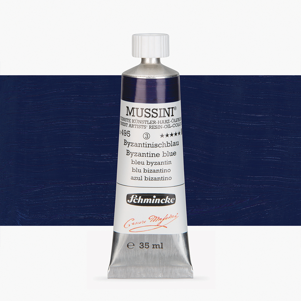 Schmincke : Mussini Oil Paint : 35ml : Byzantine Blue
