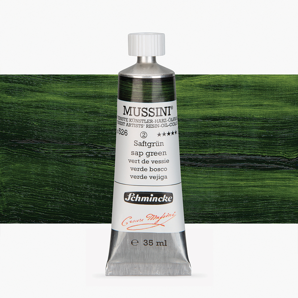 Schmincke : Mussini Oil Paint : 35ml : Sap Green