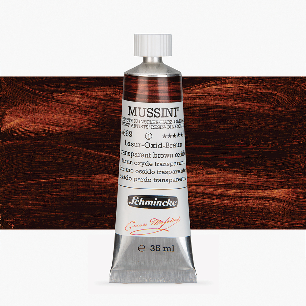 Schmincke : Mussini Oil Paint : 35ml : Transparent Brown Oxide