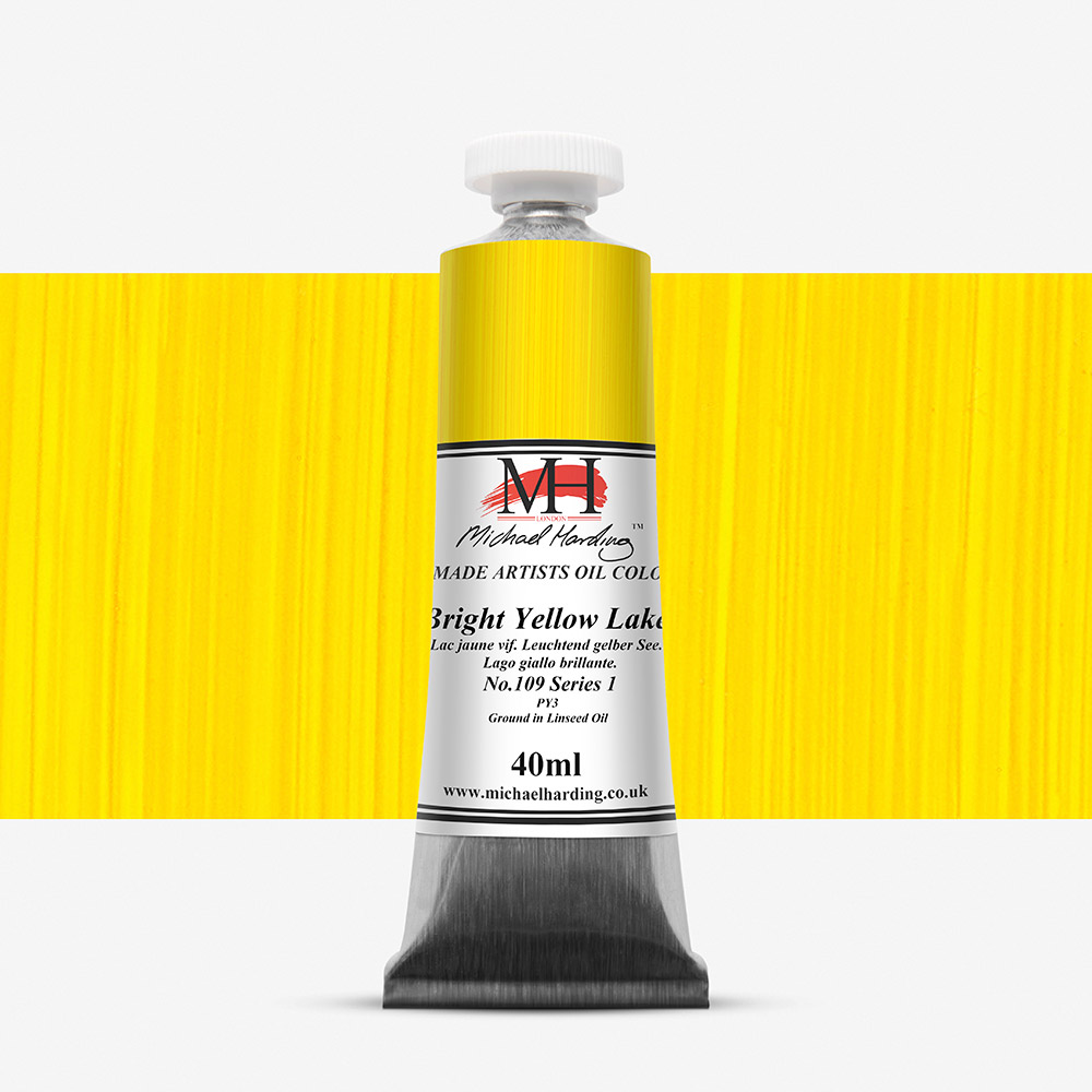 Michael Harding : Oil Paint : 40ml : Bright Yellow Lake