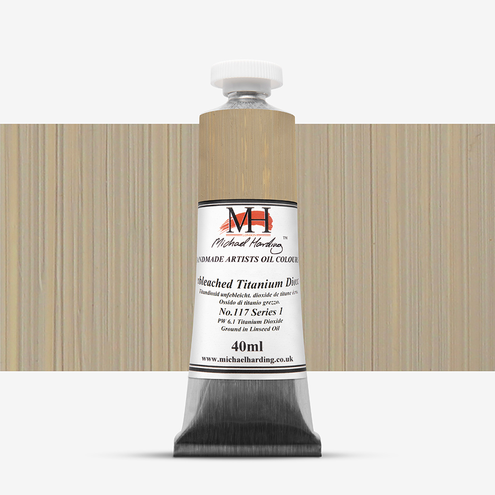 Michael Harding : Oil Paint : 40ml : Unbleached Titanium