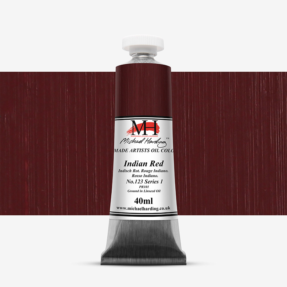 Michael Harding : Oil Paint : 40ml : Indian Red