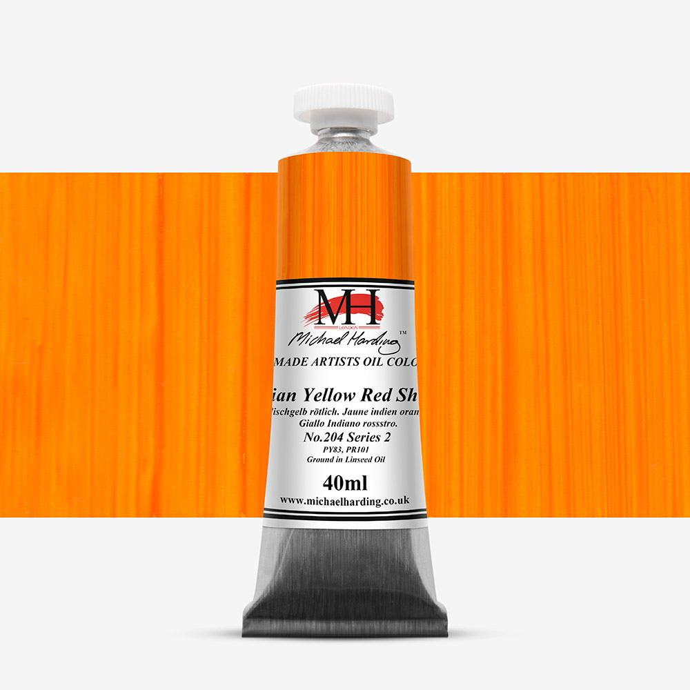 Michael Harding : Oil Paint : 40ml : Indian Yellow Red