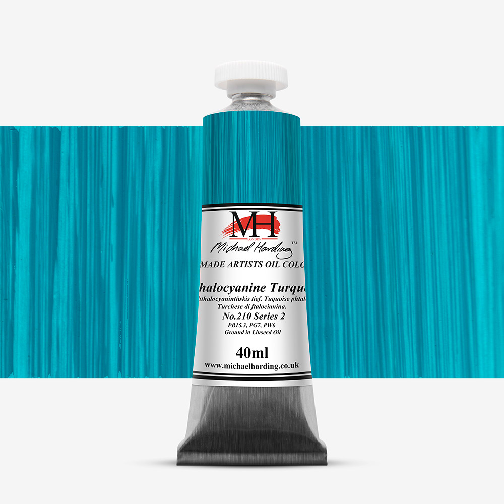 Michael Harding : Oil Paint : 40ml : Phthalocyanine Turquoise