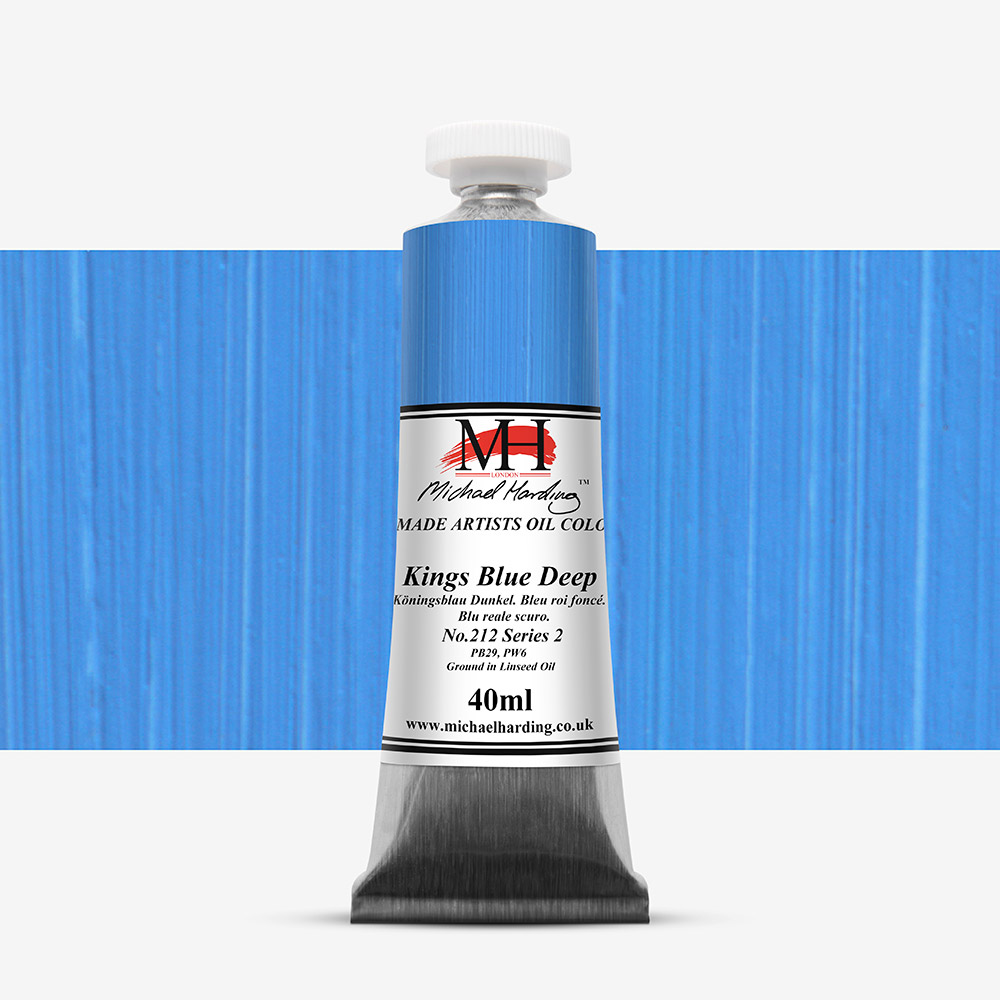 Michael Harding : Oil Paint : 40ml : Kings Blue Deep
