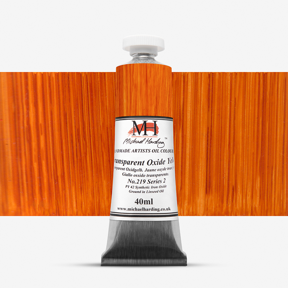 Michael Harding : Oil Paint : 40ml : Transparent Oxide Yellow