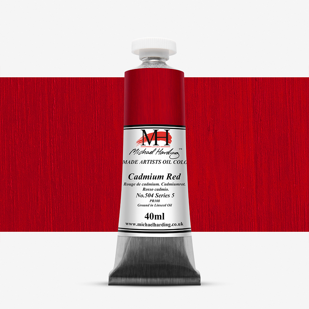 Michael Harding : Oil Colour : 40ml Cadmium Red