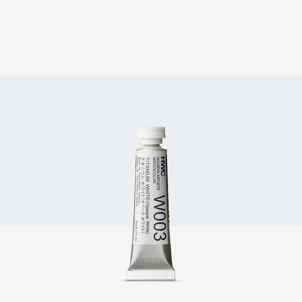 Holbein : Artists' : Watercolour Paint : 5ml : Titanium White