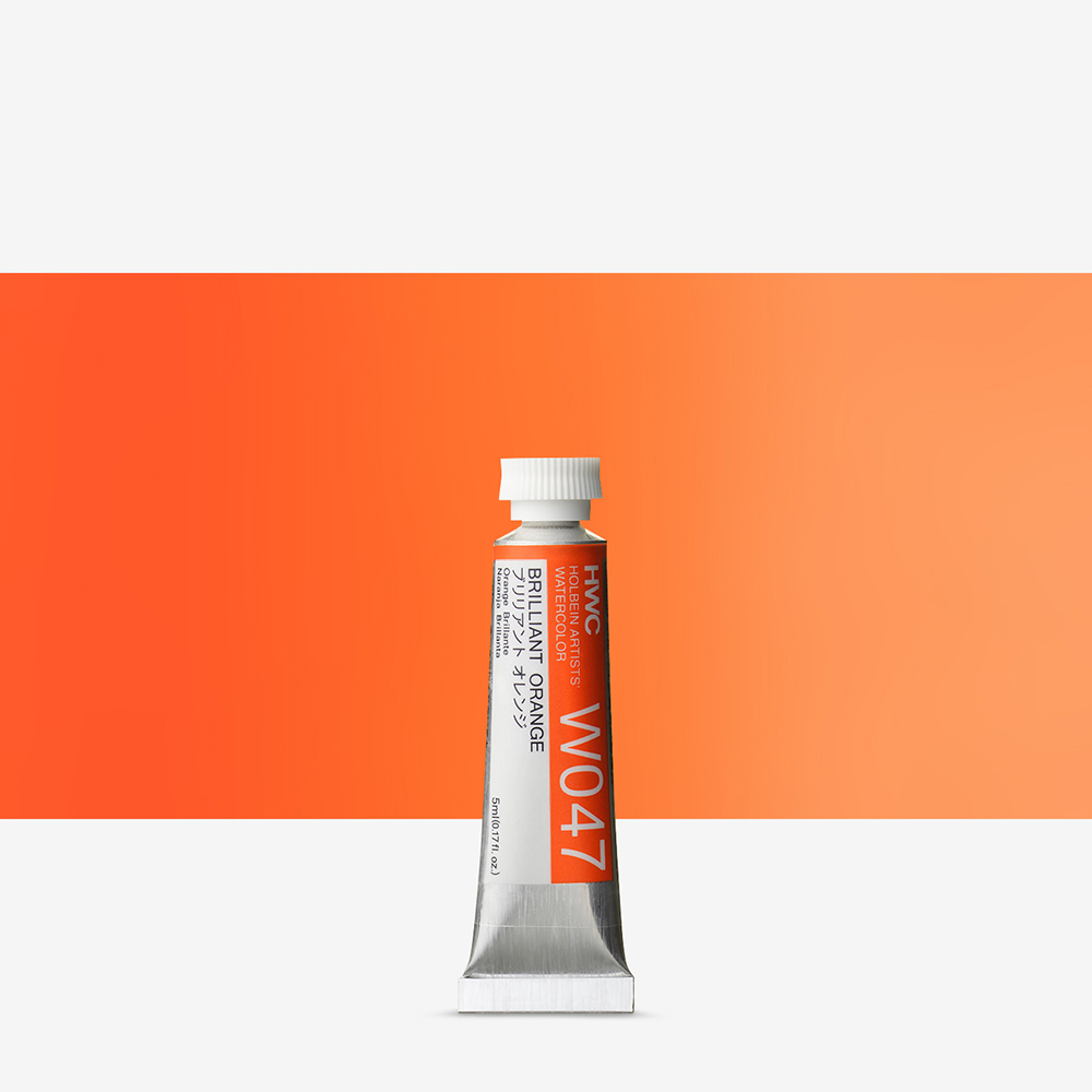 Holbein : Artists' : Watercolour Paint : 5ml : Brilliant Orange