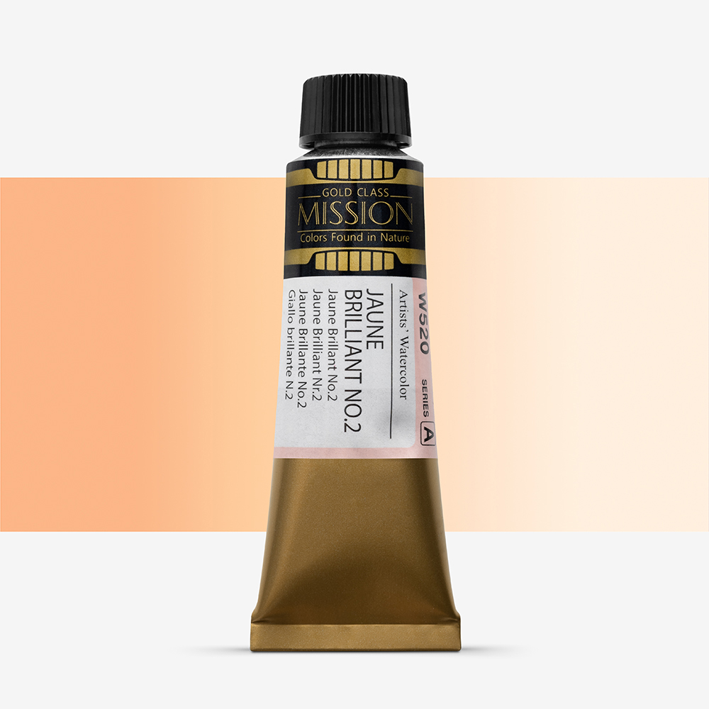 Mijello : Mission Gold : Watercolour Paint : 15ml : Jaune Brilliant No.2