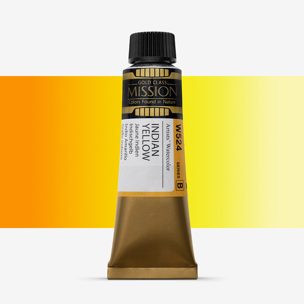 Mijello : Mission Gold : Watercolour Paint : 15ml : Indian Yellow