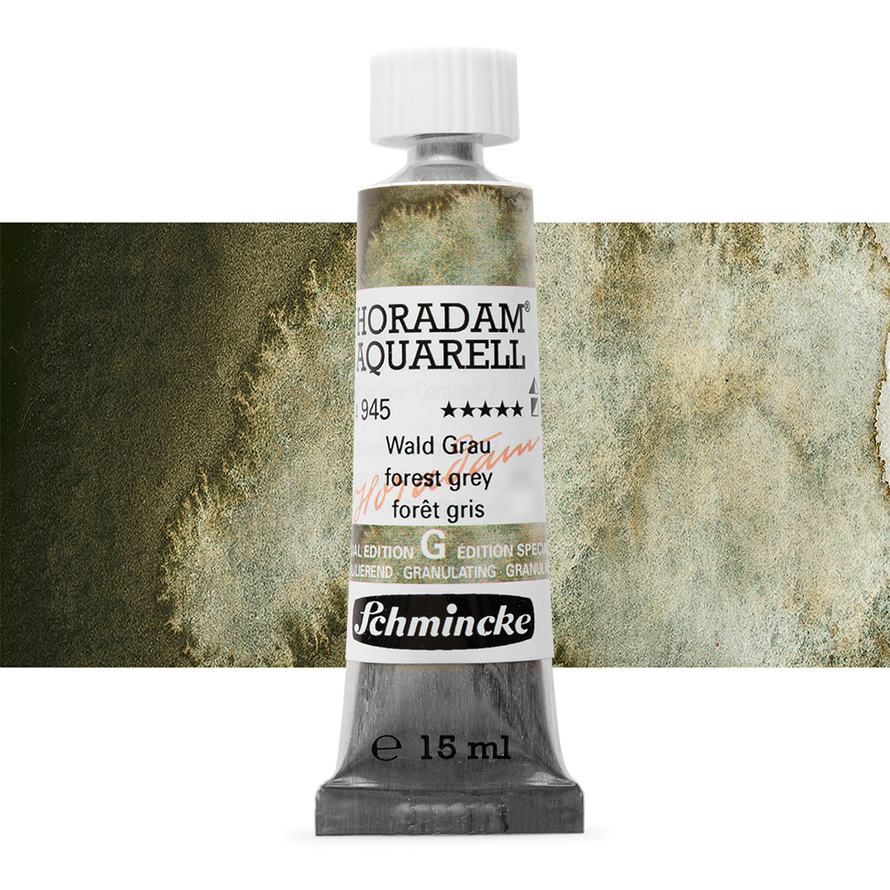 Schmincke : Horadam Watercolour Paint : Supergranulation : 15ml : Forest Grey