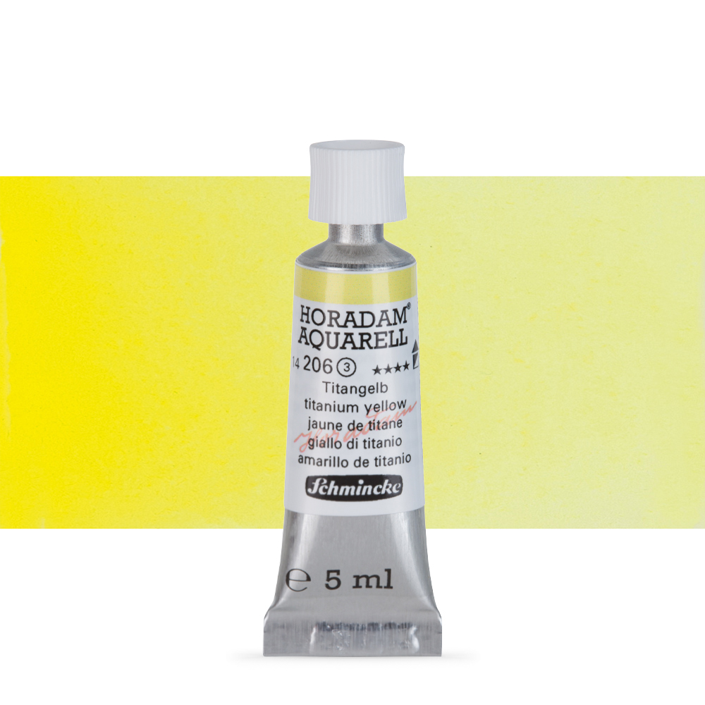 Schmincke : Horadam Watercolour Paint : 5ml : Titanium Yellow