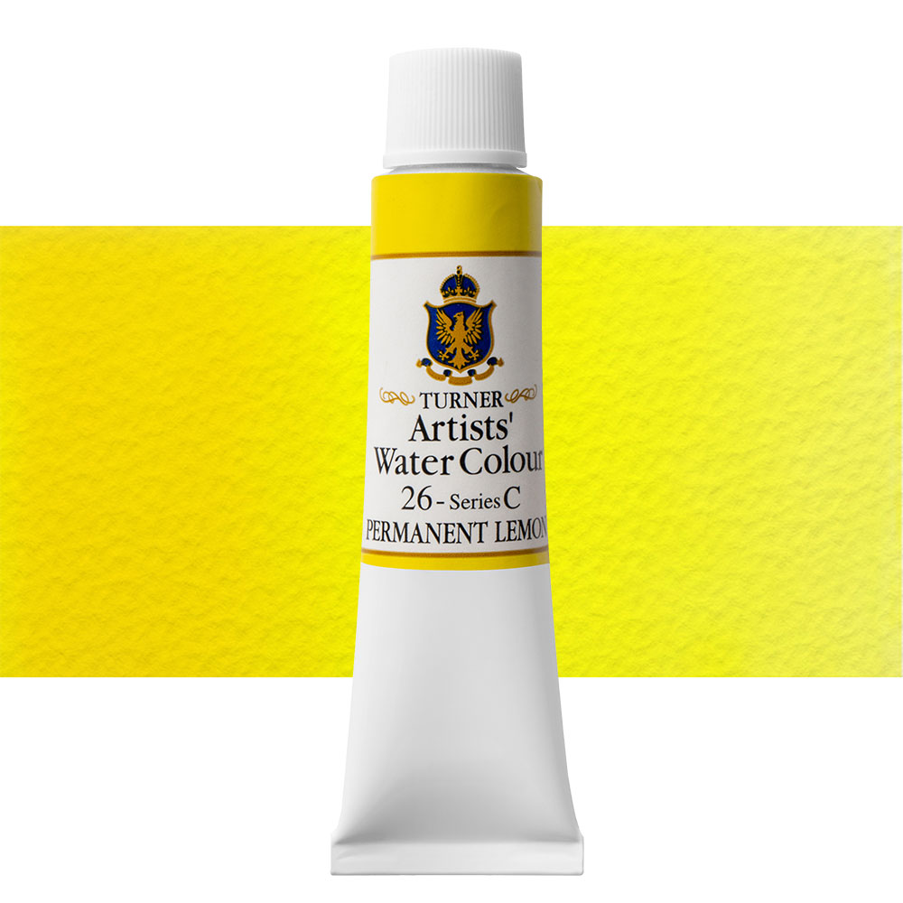 Turner : Artist's Watercolour Paint : 15ml : Permanent Lemon