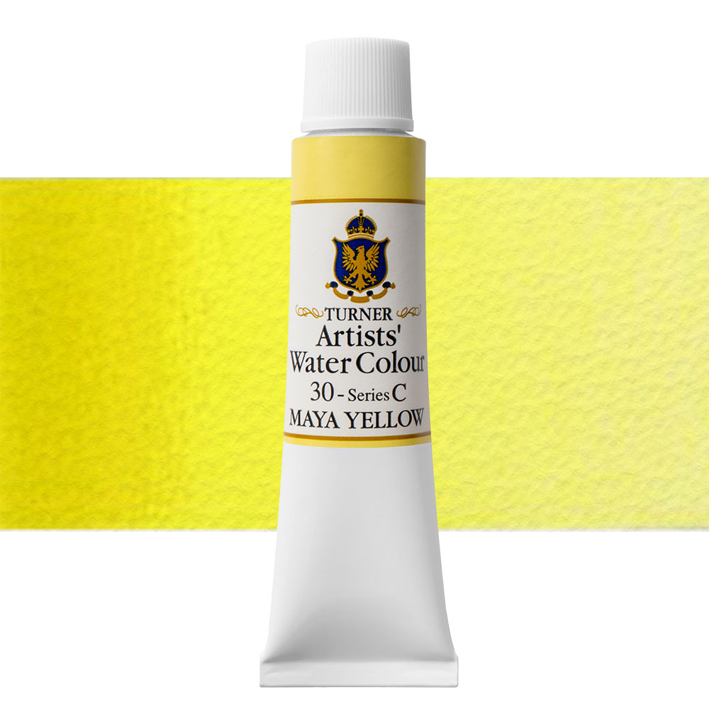 Turner : Artist's Watercolour Paint : 15ml : Maya Yellow