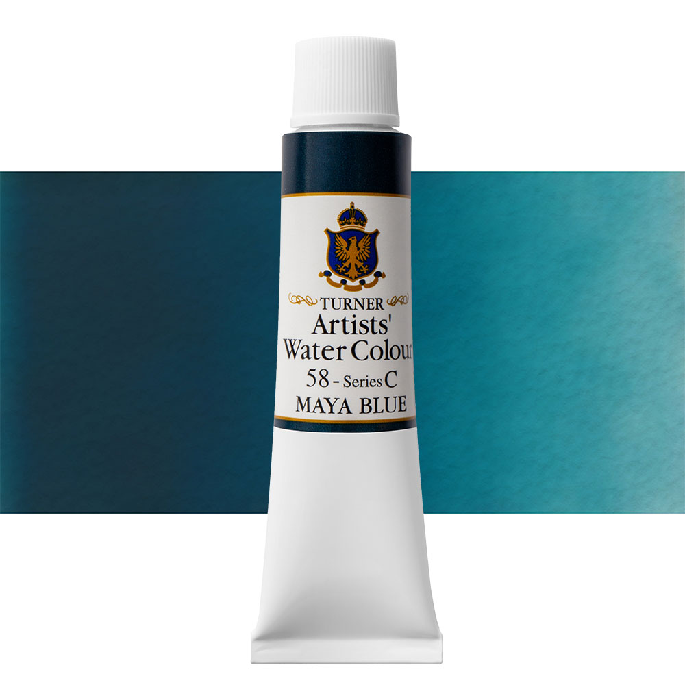 Turner : Artist's Watercolour Paint : 15ml : Maya Blue