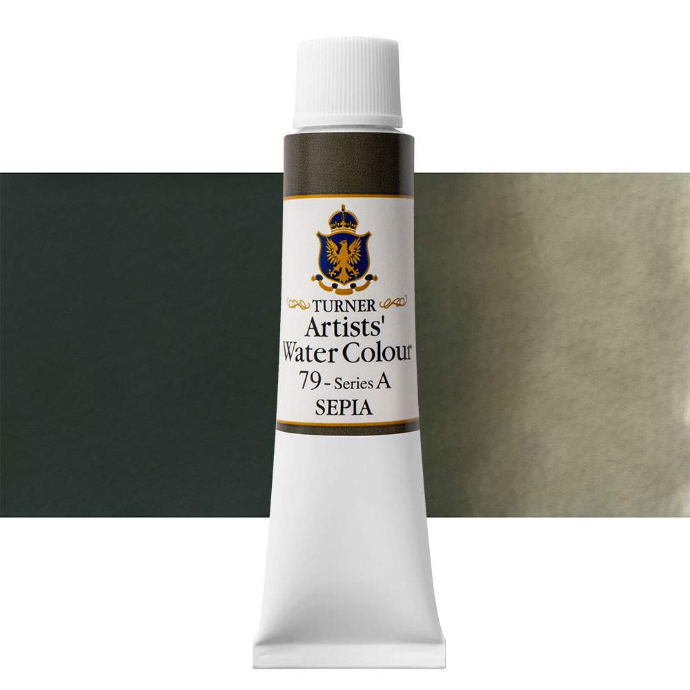 Turner : Artist's Watercolour Paint : 15ml : Sepia