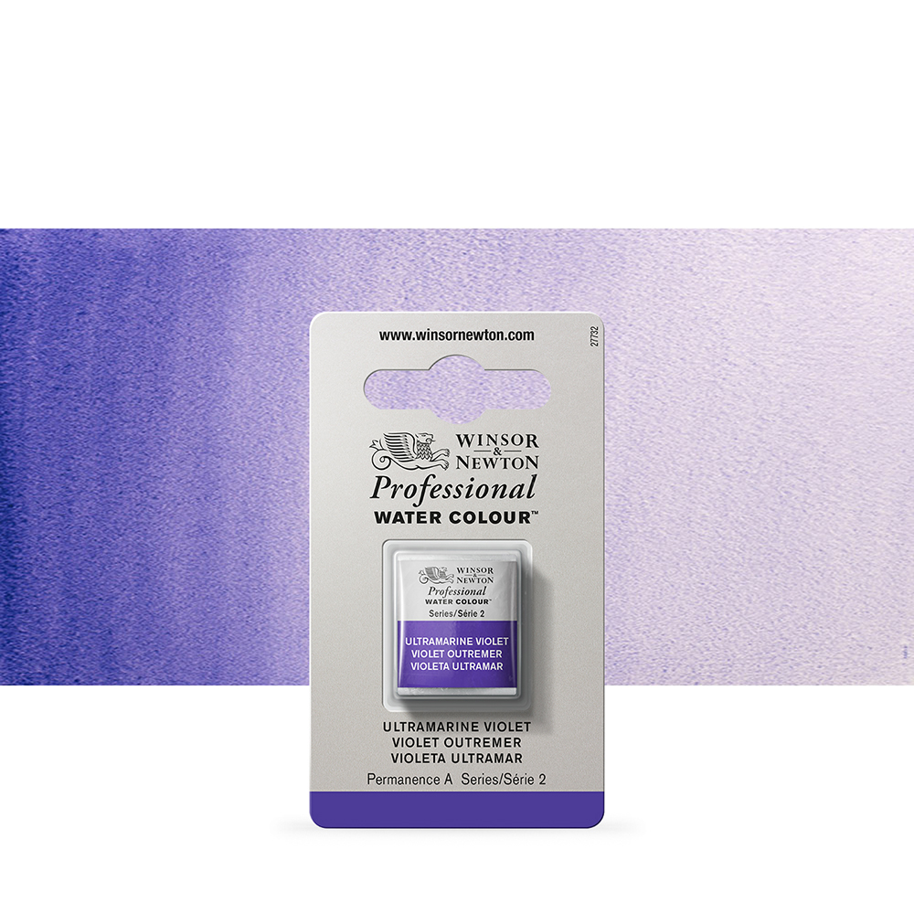 Winsor & Newton : Professional Watercolour : Half Pan : Ultramarine Violet