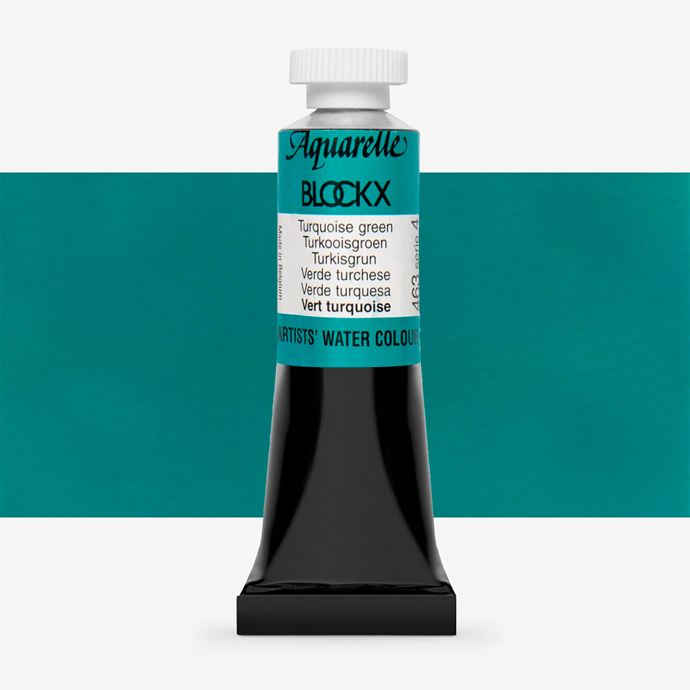 Blockx : Watercolour Paint : 15ml : Turquoise Green