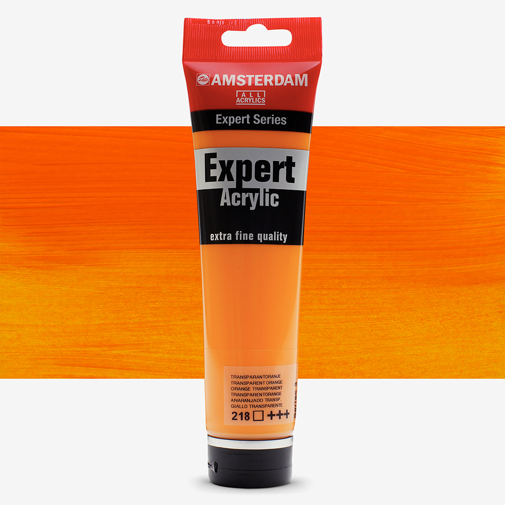 Talens : Amsterdam Expert Acrylic 150ml series 3 Transparent Orange