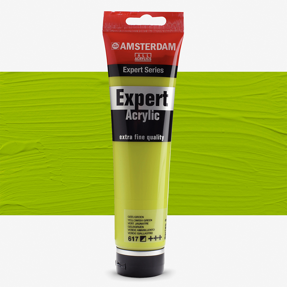 Royal Talens : Amsterdam Expert : Acrylic Paint : 150ml : S3 : Yellowish Green