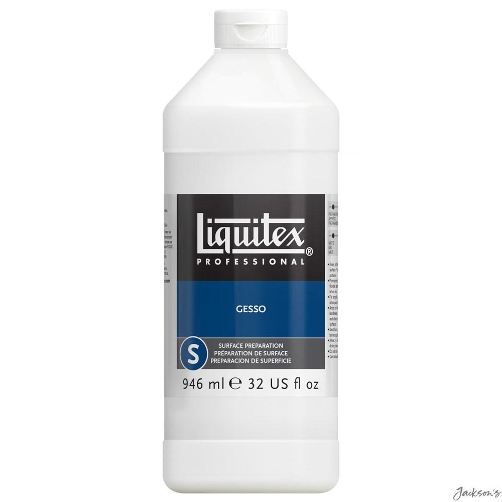 Liquitex Professional White Gesso Acrylic Primer 946ml For Canvas Paper Wood