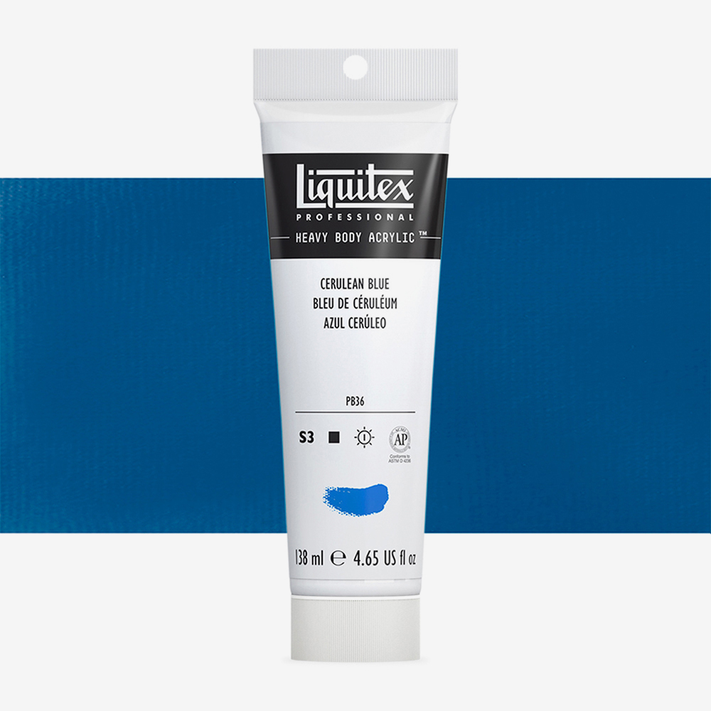 Liquitex : Professional : Heavy Body Acrylic Paint : 138ml : Cerulean Blue