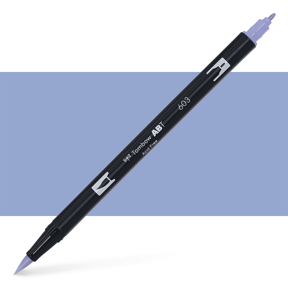 Tombow : Dual Tip Blendable Brush Pen : Periwinkle