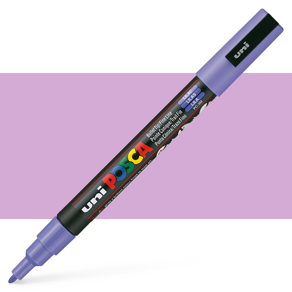 Uni : Posca Marker : PC-3M : Fine Bullet Tip : 0.9 - 1.3mm : Lilac