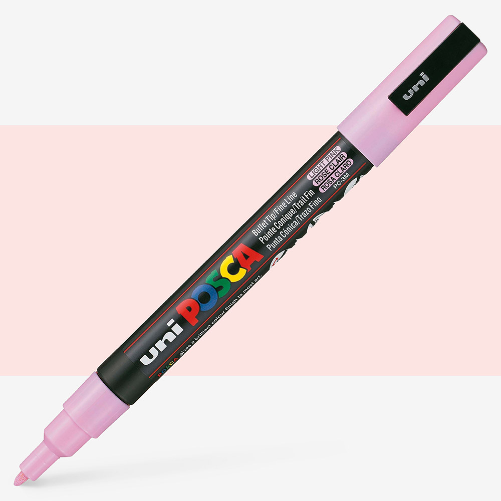 Uni : Posca Marker : PC-3M : Fine Bullet Tip : 0.9 - 1.3mm : Light Pink