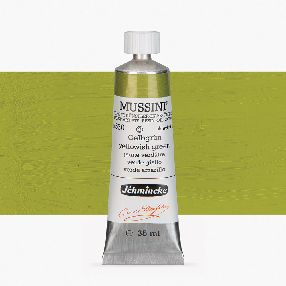 Schmincke : Mussini Oil Paint : 35ml : Yellowish Green
