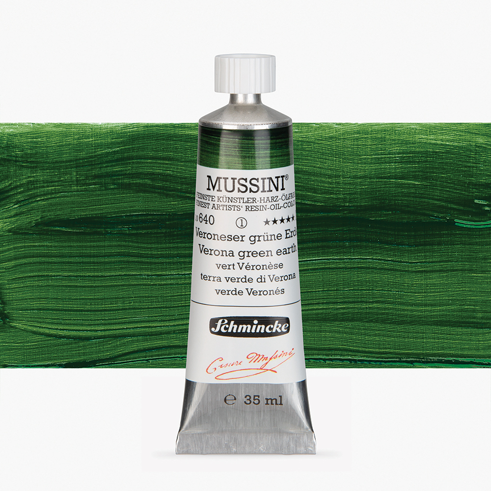 Schmincke : Mussini Oil Paint : 35ml : Verona Green Earth
