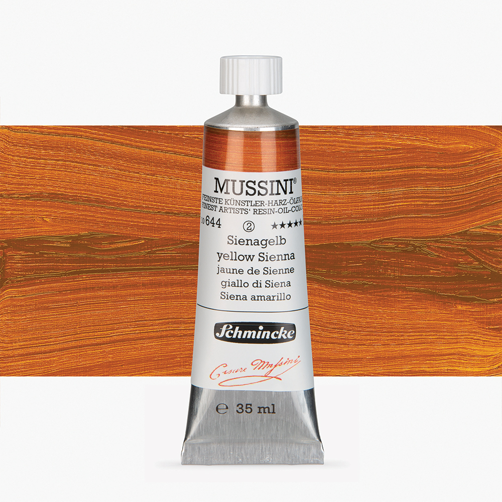 Schmincke : Mussini Oil Paint : 35ml : Yellow Sienna