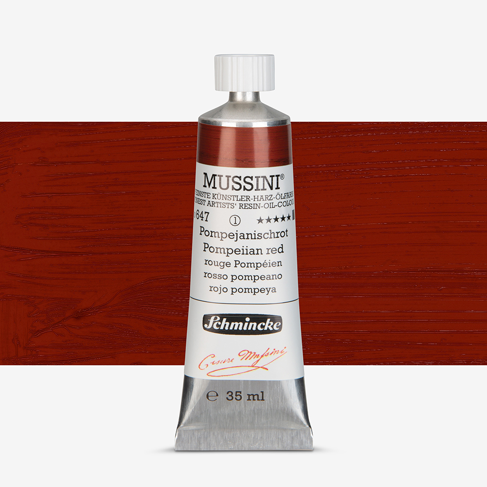 Schmincke : Mussini Oil Paint : 35ml : Pompeiian Red