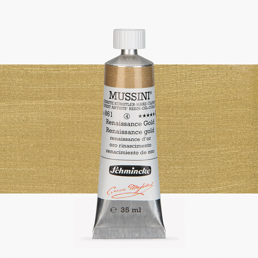Schmincke : Mussini Oil Paint : 35ml : Renaissance Gold