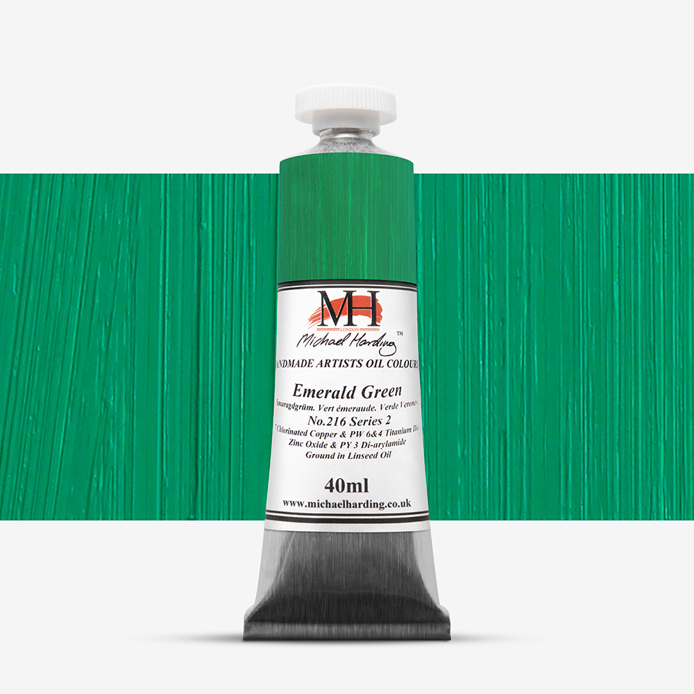 Michael Harding : Oil Paint : 40ml : Emerald Green