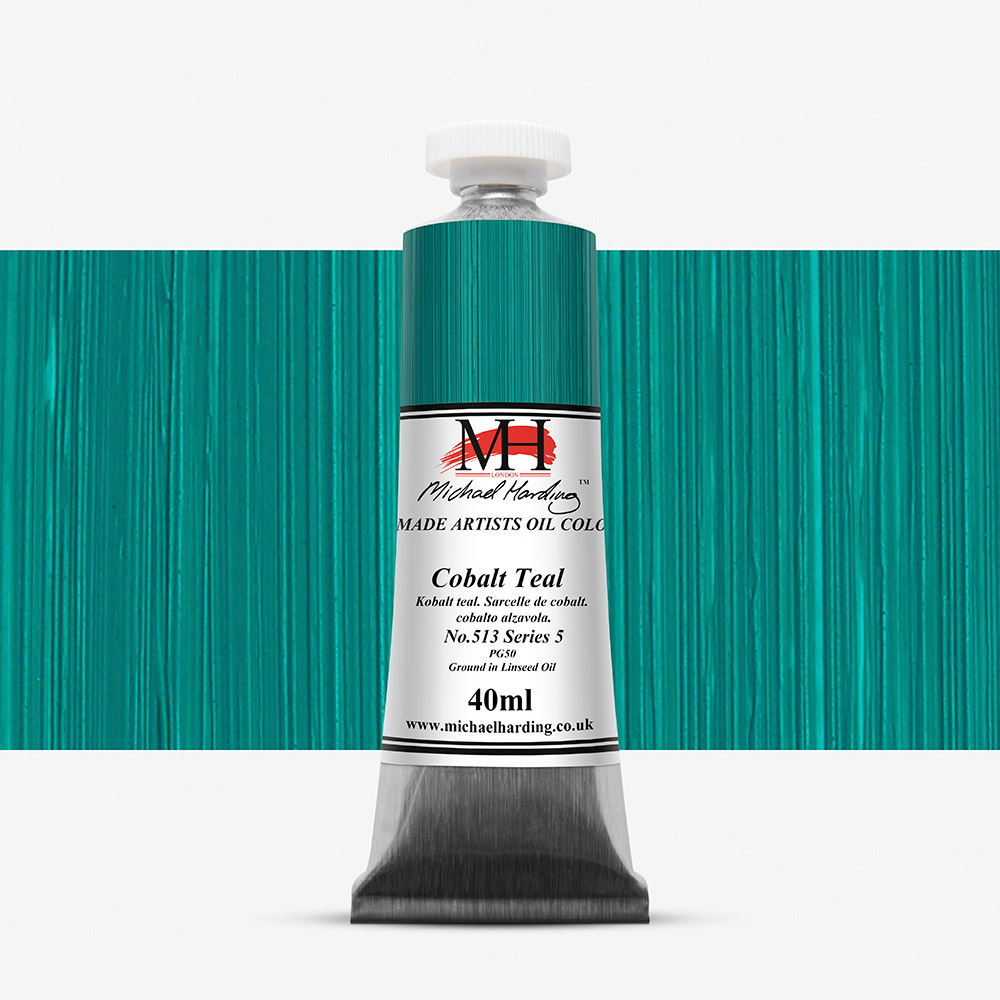 Michael Harding : Oil Paint : 40ml : Cobalt Teal