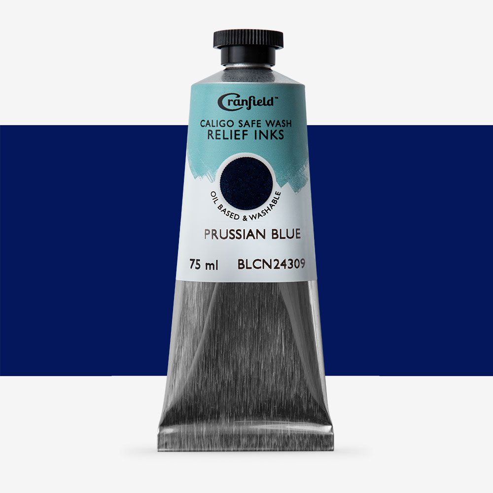 Cranfield : Caligo : Safe Wash : Relief Ink : 75ml : Prussian Blue