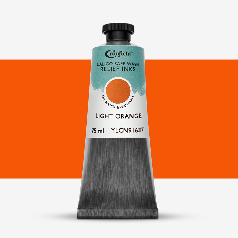 Cranfield : Caligo : Safe Wash : Relief Ink : 75ml : Light Orange