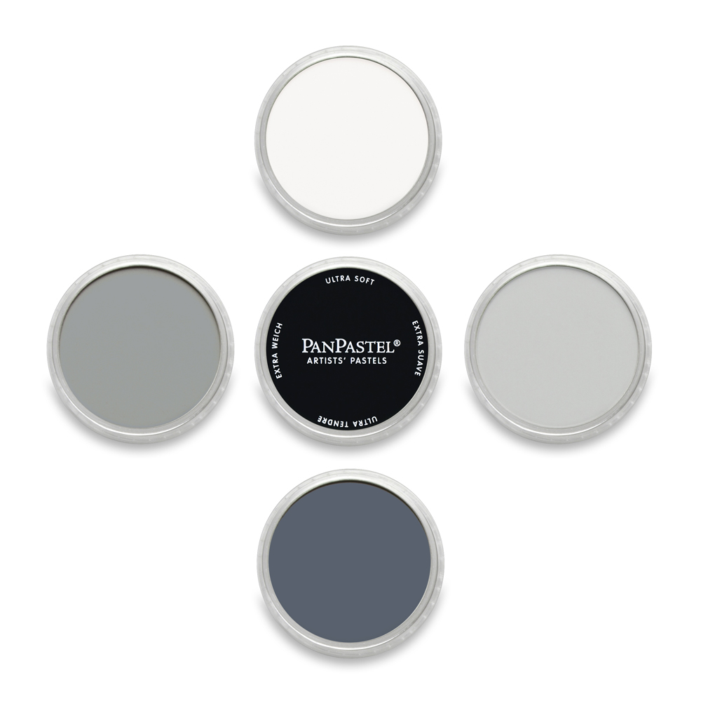 PanPastel : Set : Greys : 5 Colours