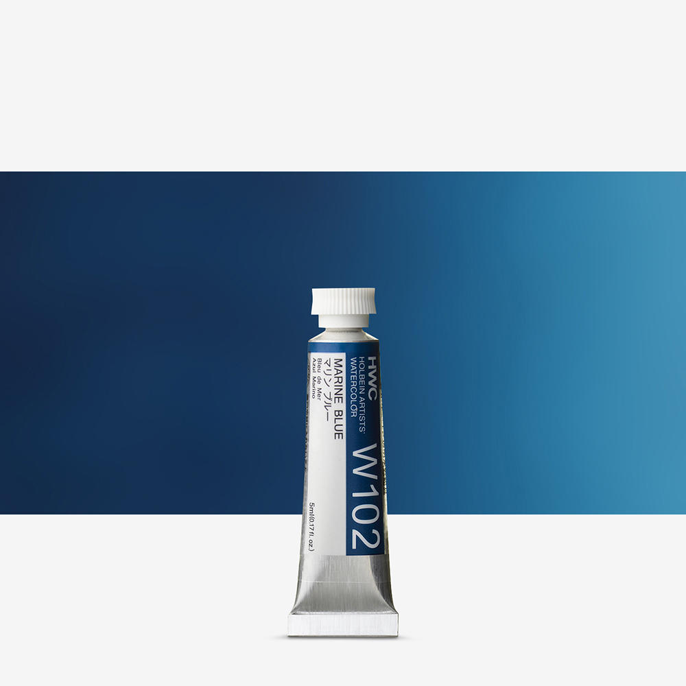Holbein : Artists' : Watercolour Paint : 5ml : Marine Blue