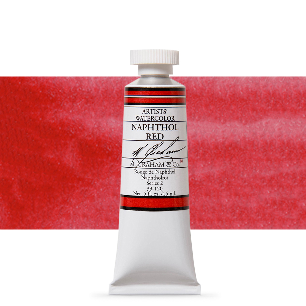M. Graham : Artists' Watercolour Paint : 15ml : Naphthol Red