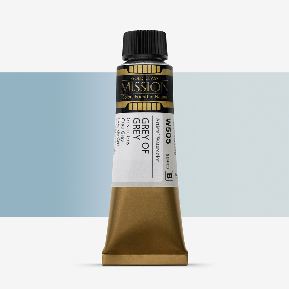 Mijello : Mission Gold : Watercolour Paint : 15ml : Grey Of Grey